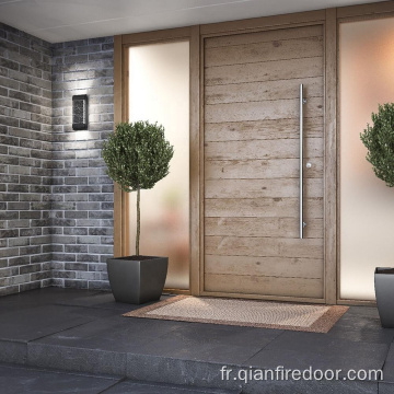 Porte insonorisée extérieure de pièce de porte en bois adaptée aux besoins du client